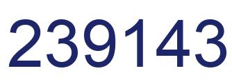 Number 239143 blue image