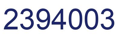 Número 2394003 imagen azul