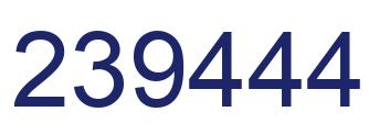 Número 239444 imagen azul