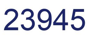 Number 23945 blue image