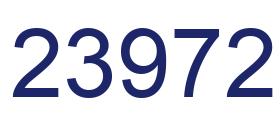 Number 23972 blue image