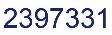 Número 2397331 imagen azul