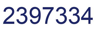 Número 2397334 imagen azul