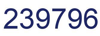 Number 239796 blue image