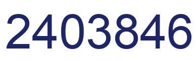 Number 2403846 blue image