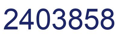 Number 2403858 blue image