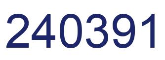 Número 240391 imagen azul