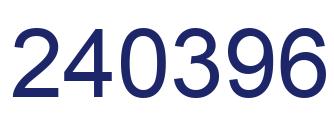 Número 240396 imagen azul