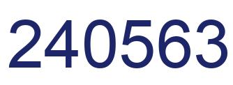 Número 240563 imagen azul