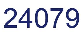 Number 24079 blue image