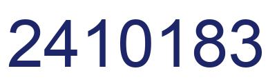 Número 2410183 imagen azul