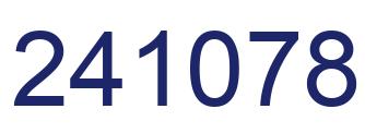 Number 241078 blue image