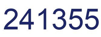 Number 241355 blue image