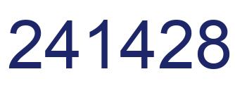 Number 241428 blue image