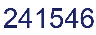Number 241546 blue image