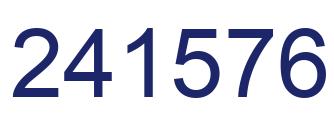 Number 241576 blue image