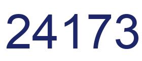Número 24173 imagen azul