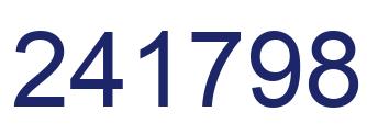 Number 241798 blue image