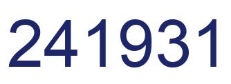 Número 241931 imagen azul