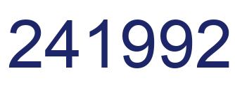 Number 241992 blue image