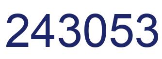 Número 243053 imagen azul