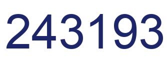Número 243193 imagen azul
