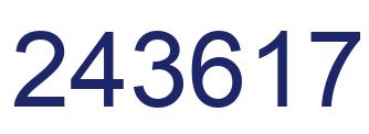 Número 243617 imagen azul