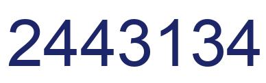 Number 2443134 blue image