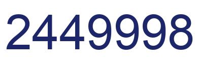 Número 2449998 imagen azul
