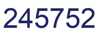 Número 245752 imagen azul