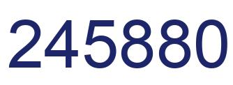 Number 245880 blue image