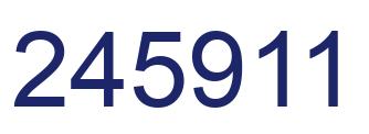 Number 245911 blue image