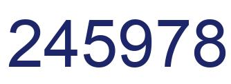 Number 245978 blue image