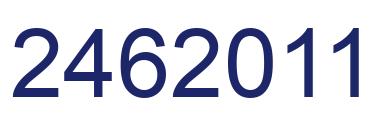 Number 2462011 blue image