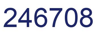 Número 246708 imagen azul