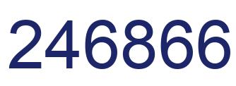 Número 246866 imagen azul