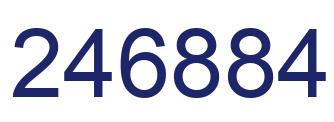 Número 246884 imagen azul