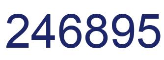 Número 246895 imagen azul