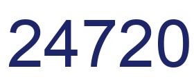 Número 24720 imagen azul