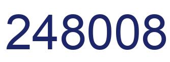 Number 248008 blue image