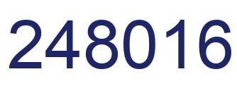Number 248016 blue image