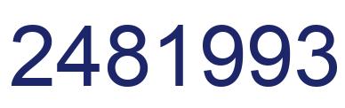 Número 2481993 imagen azul
