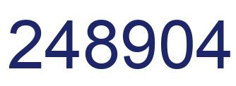 Number 248904 blue image
