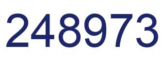 Number 248973 blue image