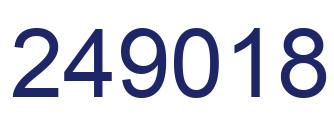 Number 249018 blue image