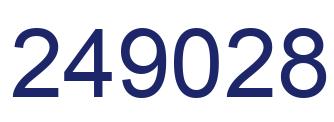 Number 249028 blue image