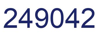 Number 249042 blue image