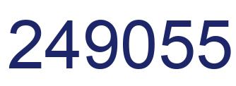 Number 249055 blue image