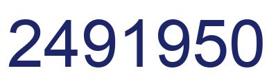 Number 2491950 blue image