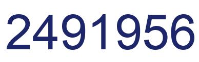 Number 2491956 blue image